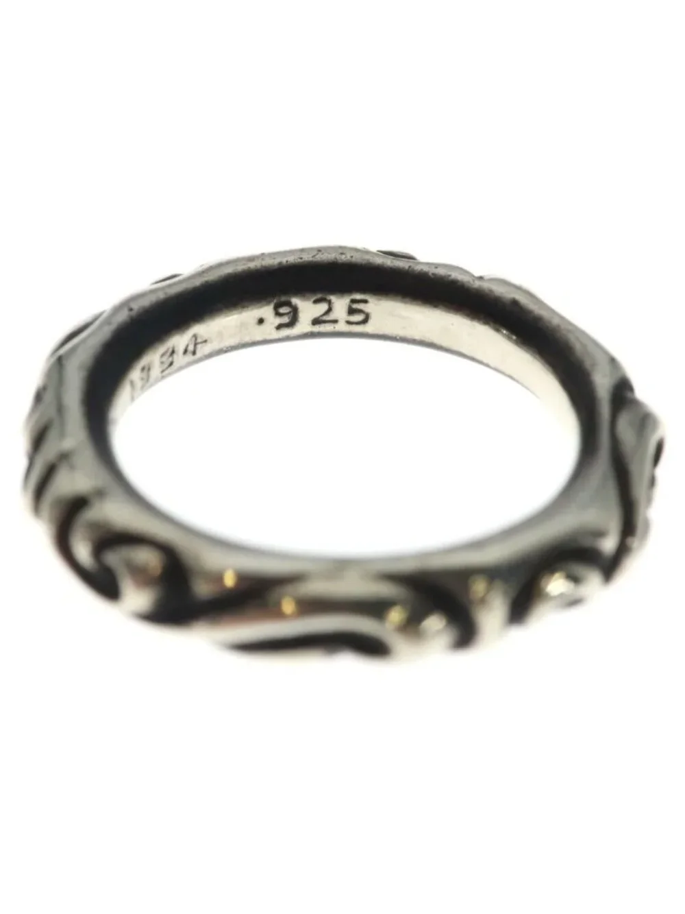 Chrome Hearts Scrl Band Scroll Ring Silver